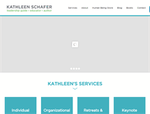 Tablet Screenshot of kathleenschafer.com